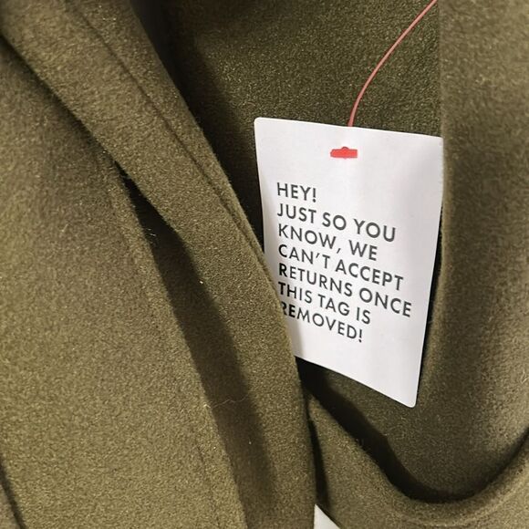 ASOS Olive Green Trench Belted Jacket(Size Medium) - Picture 9 of 10